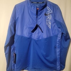 Nike Men's Running Pullover Jacket Blue Size Medium BV5419 405